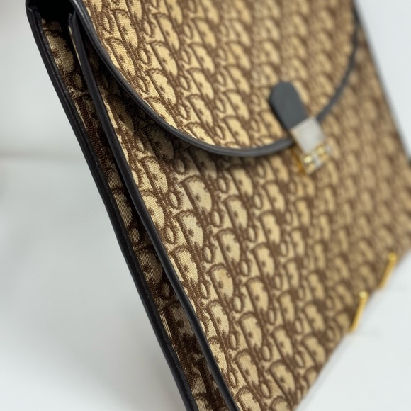 💯 Authentic Christian Dior 1970s Document Clutch - Picture 4 of 5